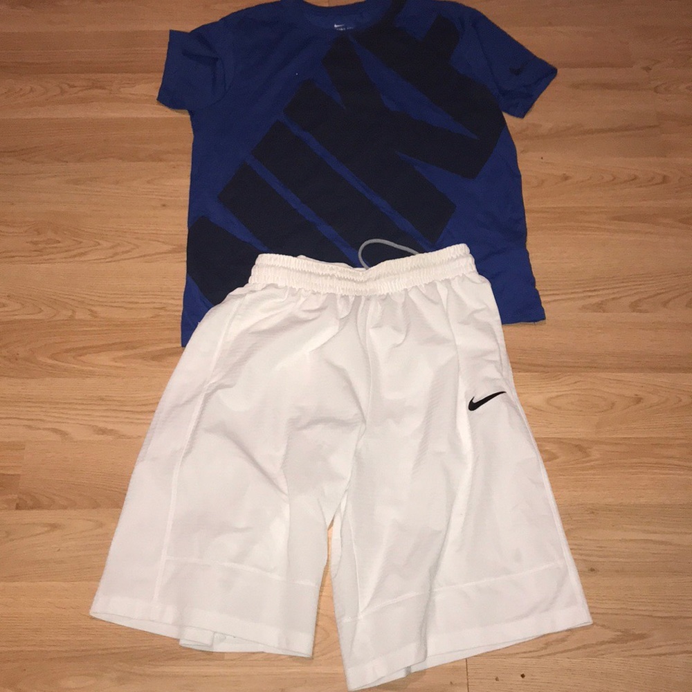 Nike white shorts